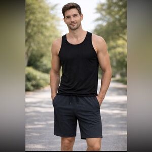 Free Planet Gray Organic Cotton Stretch Shorts, S